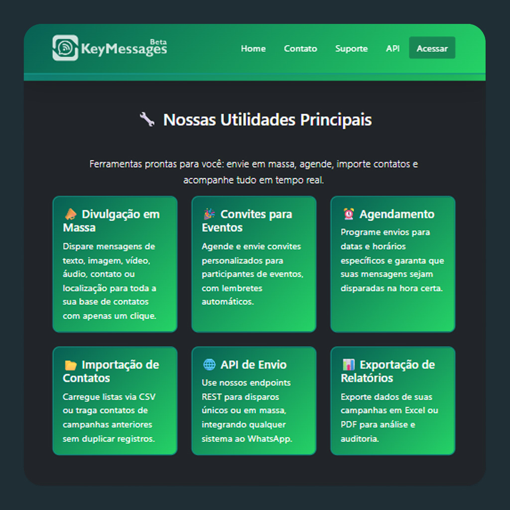 KeyMessages Dashboard